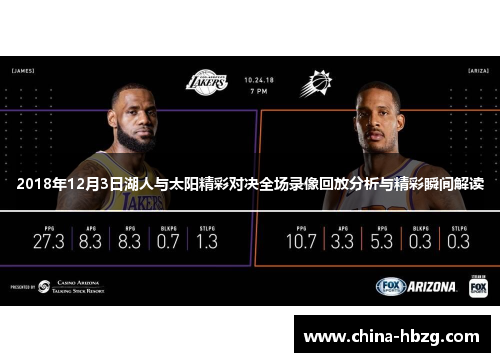 2018年12月3日湖人与太阳精彩对决全场录像回放分析与精彩瞬间解读